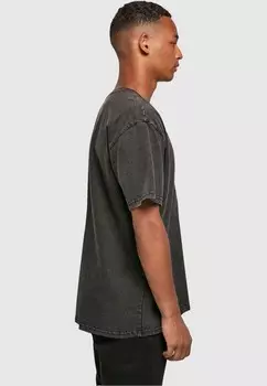 Футболка с принтом SUMMER LIFE IS A WAVE ACID WASHED TE Merchcode, черный