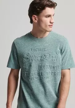Футболка с принтом Superdry, зеленый