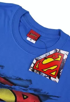 Футболка с принтом SUPERMAN TORN DC COMICS ORIGINALS, синий