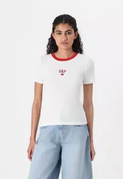 Футболка с принтом TEE GAP, красный