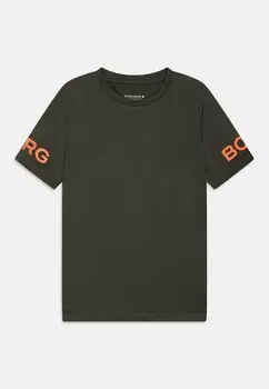 Футболка с принтом TEE UNISEX Bjrn Borg, цвет oliv