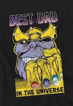 Футболка с принтом THANOS Marvel, черный