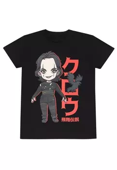 Футболка с принтом THE CROW ANIME Henry Tiger, черный