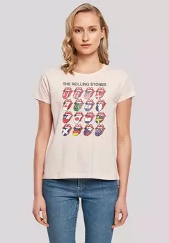Футболка с принтом THE ROLLING STONES VOODOO LOUNGE TONGUES F4NT4STIC, розовый