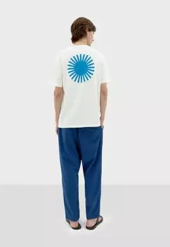 Футболка с принтом Thinking Mu, белый
