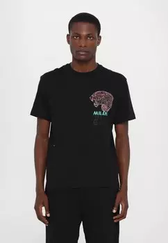 Футболка с принтом TIGER HEAD Just Cavalli, черный