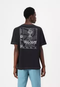 Футболка с принтом TIMEWAVE Volcom, черный