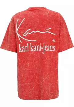 Футболка с принтом TINY SIGNATURE TEE Karl Kani, красный