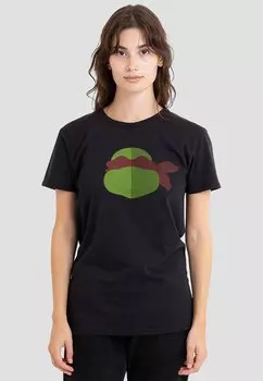 Футболка с принтом TMNT RAPH FACE Cotton Soul, черный