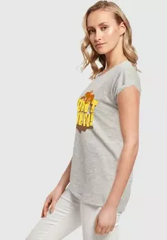 Футболка с принтом TOM AND JERRY-DONT EVEN ABSOLUTE CULT, светло-серый