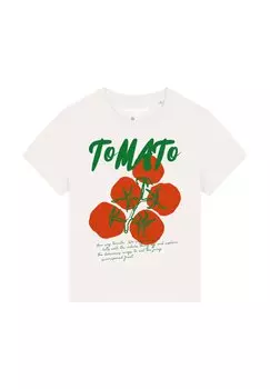 Футболка с принтом TOMATO watapparel, белый