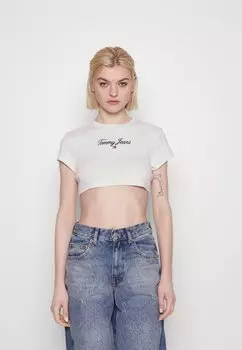 Футболка с принтом Tommy Jeans, белый
