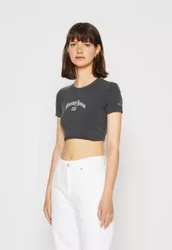 Футболка с принтом Tommy Jeans, черный