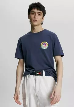 Футболка с принтом Tommy Jeans, синий