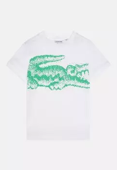 Футболка с принтом UNISEX Lacoste, белый