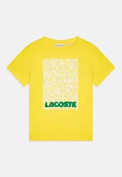 Футболка с принтом UNISEX Lacoste, желтый