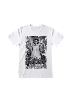 Футболка с принтом Universal Monsters Bride Of Frankenstein Henry Tiger, белая