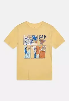 Футболка с принтом VALUE BOYS GAP, желтый