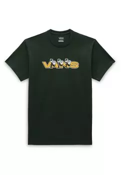 Футболка с принтом Vans, зеленый