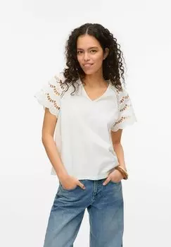 Футболка с принтом Vero Moda, белый