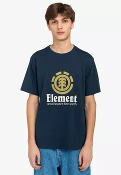 Футболка с принтом VERTICAL Element, черный