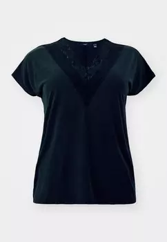 Футболка с принтом VMCFILLI Vero Moda Curve, черный