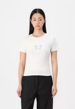 Футболка с принтом VMLILO BOX Vero Moda, белый