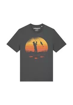 Футболка с принтом watapparel, антрацит
