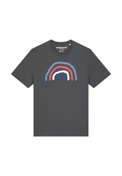 Футболка с принтом watapparel, антрацит