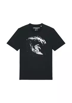 Футболка с принтом watapparel, черный