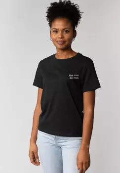 Футболка с принтом watapparel, черный