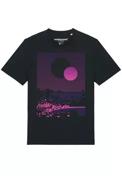 Футболка с принтом Watapparel, цвет black