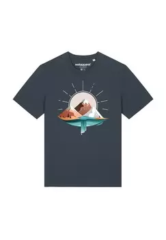 Футболка с принтом watapparel, серый