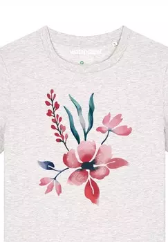 Футболка с принтом watapparel, серый