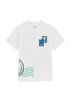 Футболка с принтом WE Fashion, белый