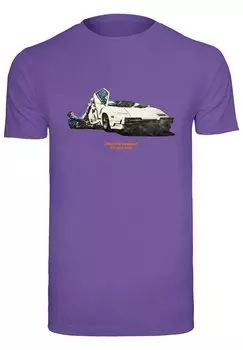 Футболка с принтом WEEKEND WOLF Mister Tee, цвет ultraviolet