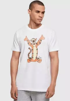 Футболка с принтом WINNIE THE POOH TIGGER CLASSIC ABSOLUTE CULT, белый
