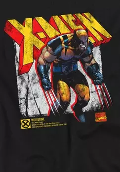 Футболка с принтом WOLVERINE Marvel, черный
