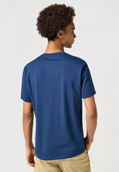 Футболка с принтом Wrangler, синий