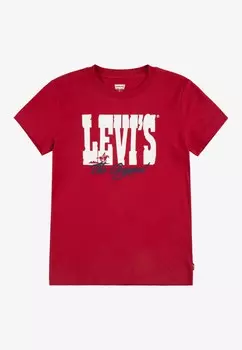 Футболка с принтом YEE HAW TEE Levi's, красный