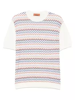 Футболка с принтом зигзаг Missoni, белый