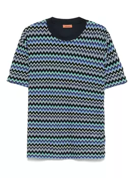 Футболка с принтом зигзаг Missoni, черный