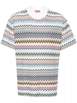 Футболка с принтом зигзаг Missoni, синий