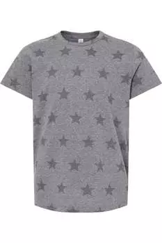 Футболка с принтом звезд от Code Five Youth, цвет granite heather star