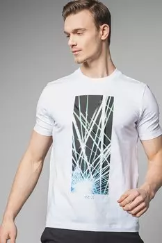 Футболка с рисунком Boss, белый