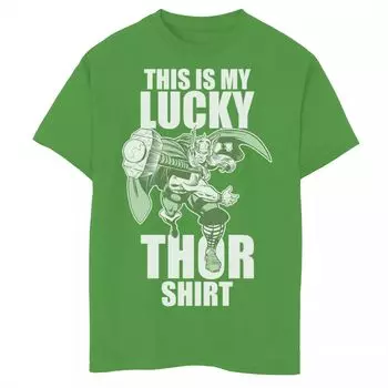 Футболка с рисунком Marvel Lucky Thor для мальчиков 8–20 лет Marvel