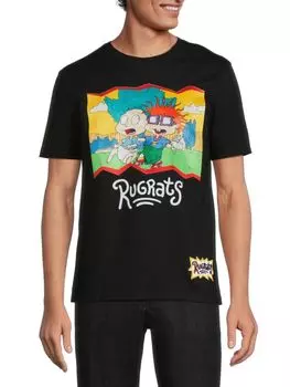 Футболка с рисунком Rug Rats Freeze Max, черный