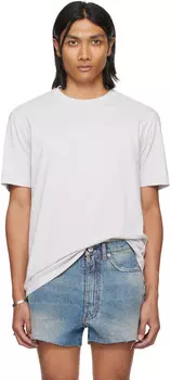 Футболка с серой строчкой Maison Margiela