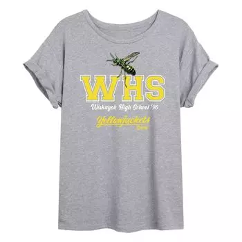 Футболка с струящимся логотипом Juniors' Yellowjackets WHS Licensed Character