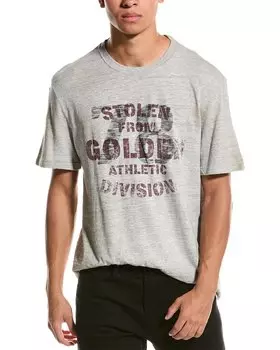 Футболка с винтажным принтом Golden Goose